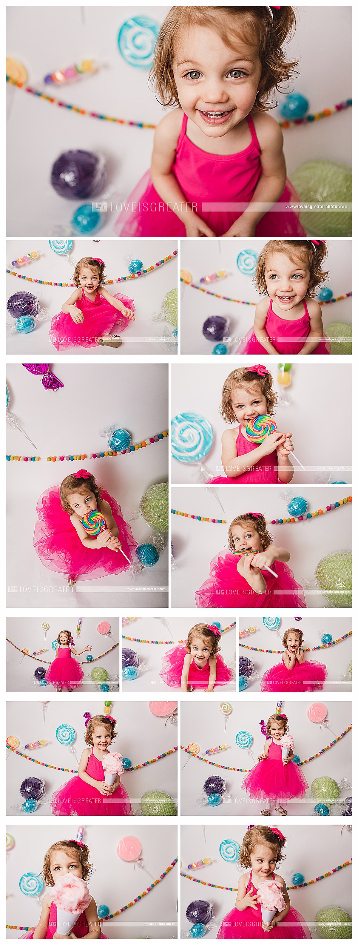 candy themed birthday photo shoot